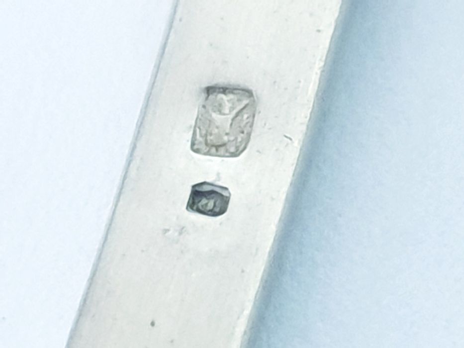 Conjunto de 13 antigas colheres de chá/sobremes em prata portuguesa