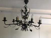 Lampa sufitowa z kryształkami