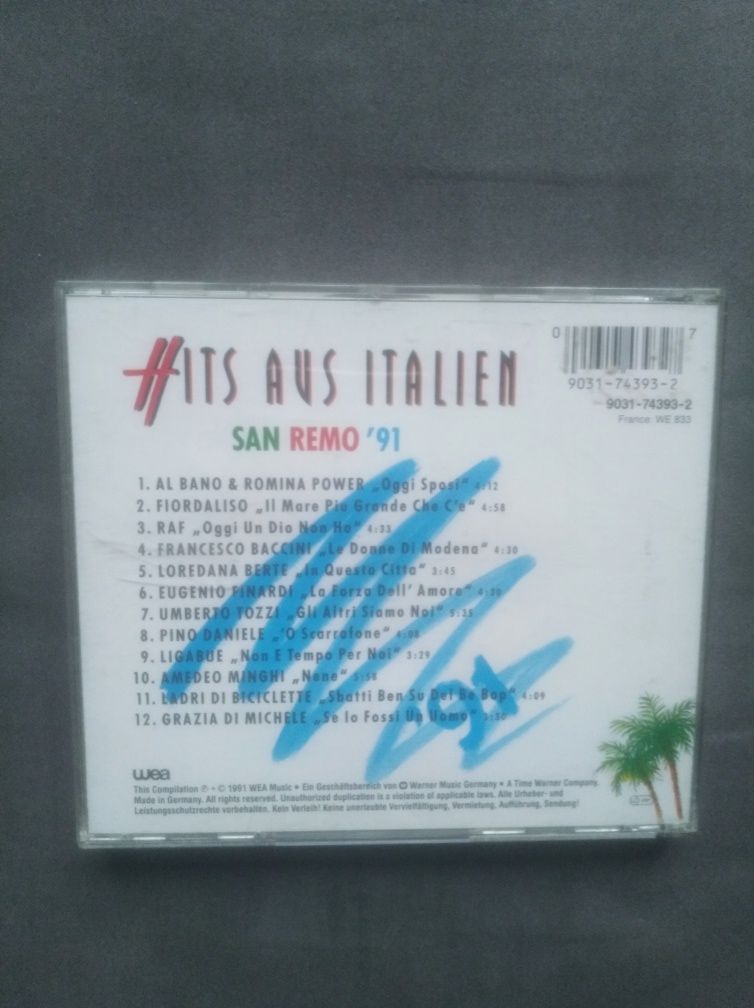 Hits Aus Italien San Remo '91 Al Bano & Romina Power Umberto Tozzi CD