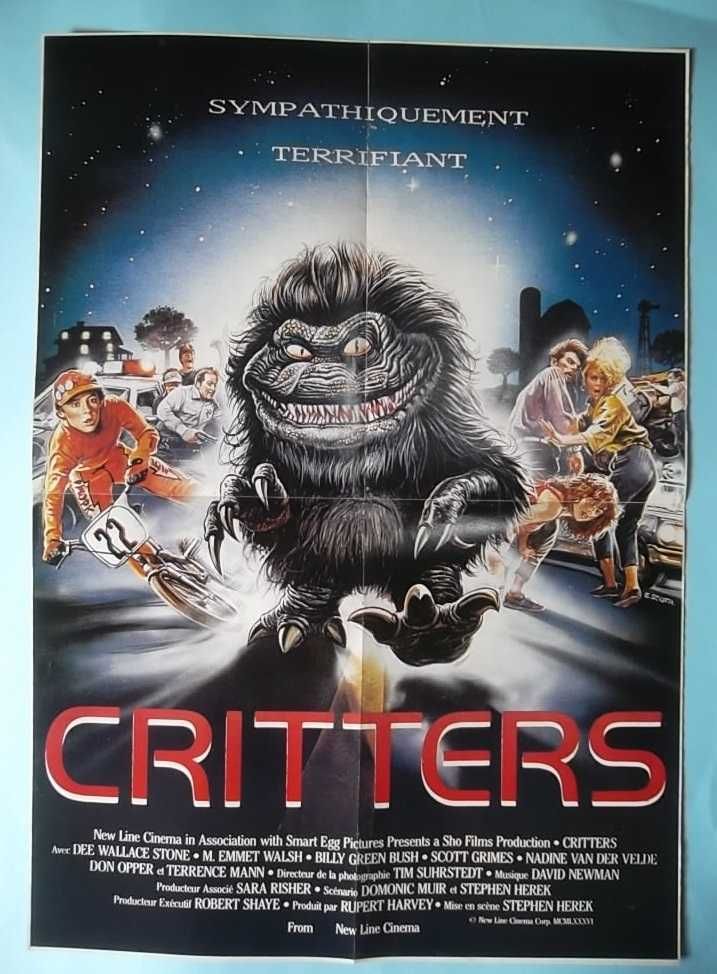 Poster gigante do filme CRITTERS