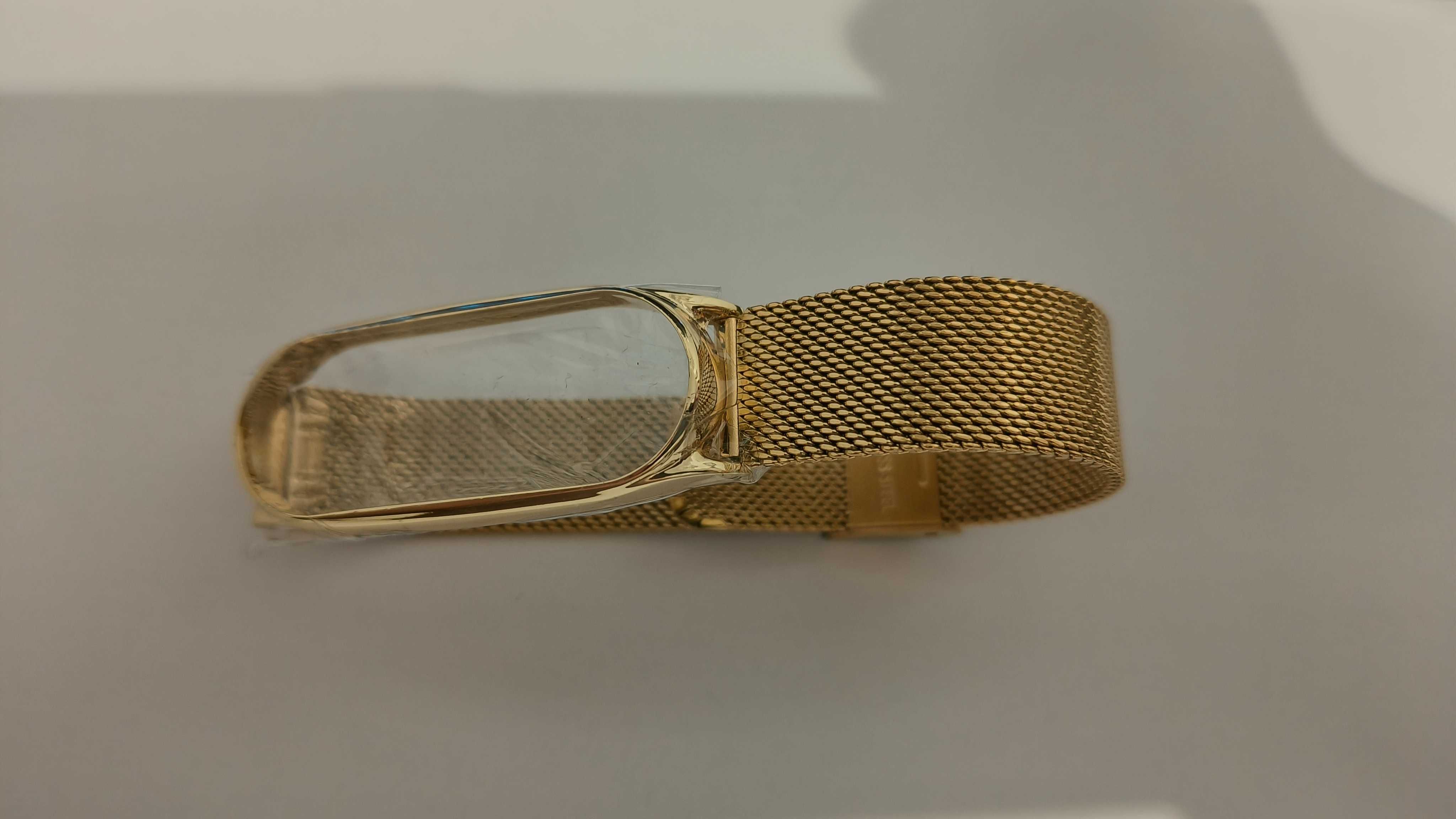Złota opaska Milanesband do XIAOMI MI SMART BAND 5/6/6 NFC