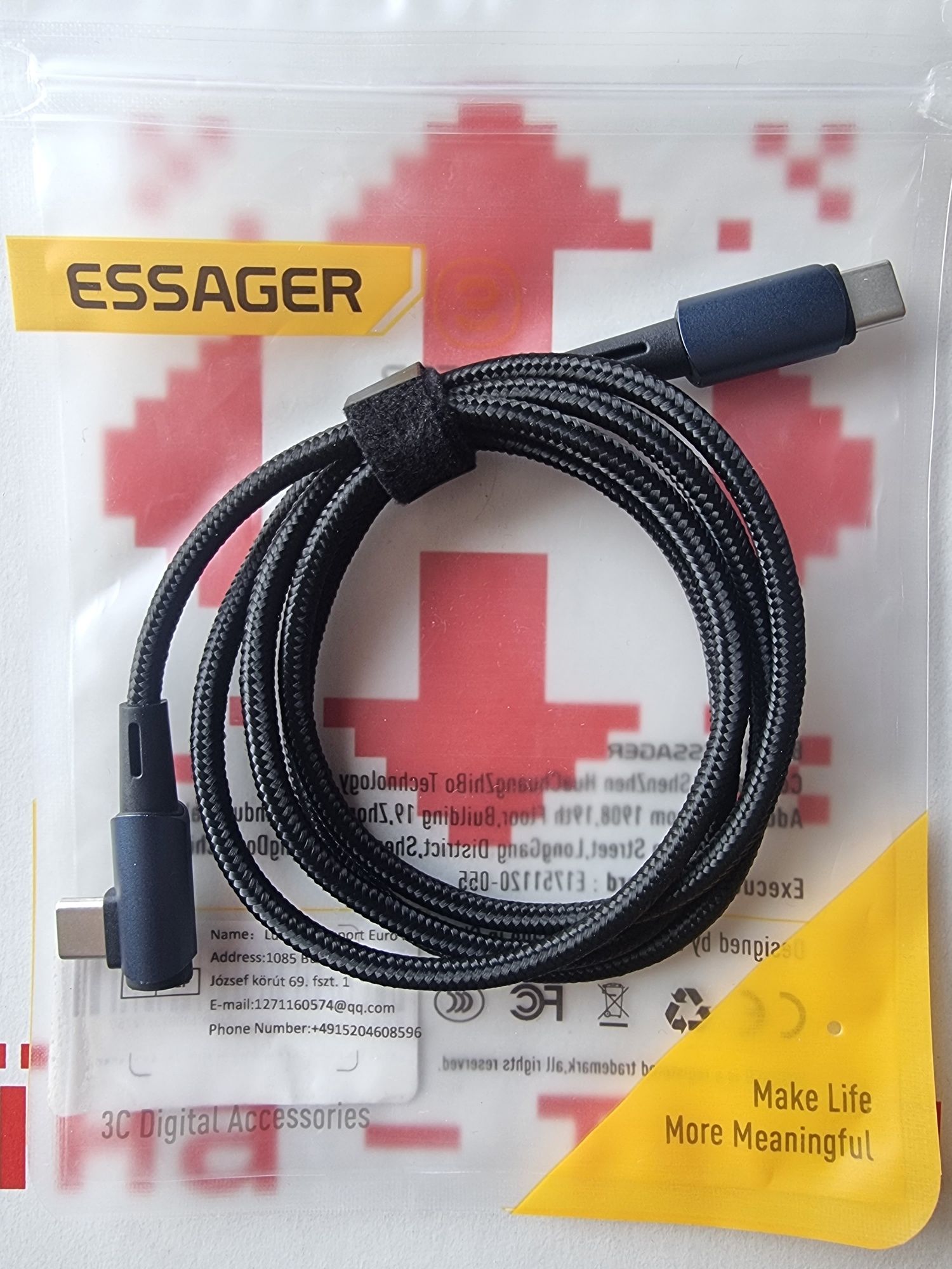 Кабель провід до телефону, ноутбуку USB Type-c Ugreen Essager Baseus