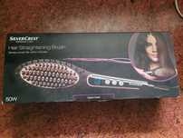 Hair straightening brush