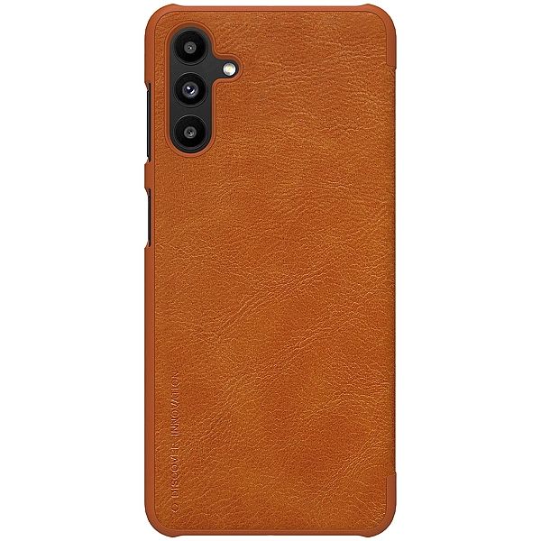 Nillkin Qin skórzana kabura etui Samsung Galaxy A13/5G brązowy