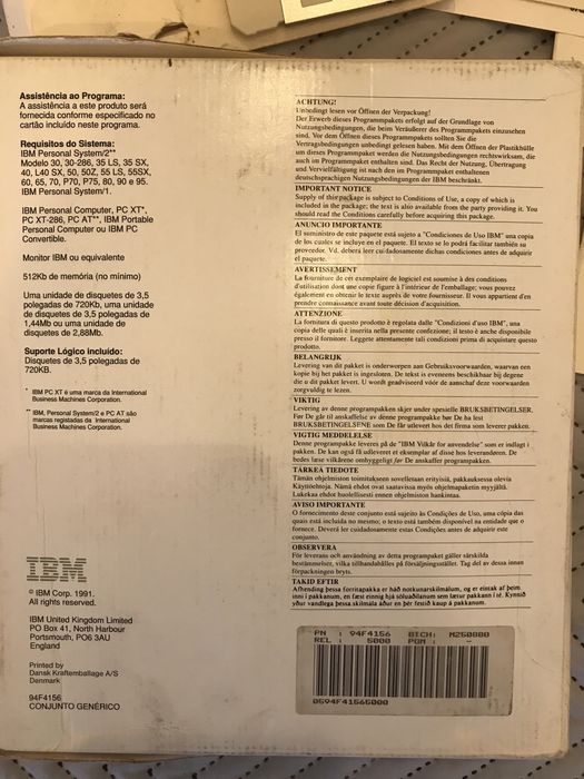 IBM DOS 5.0 - Sistema Operativo Vintage