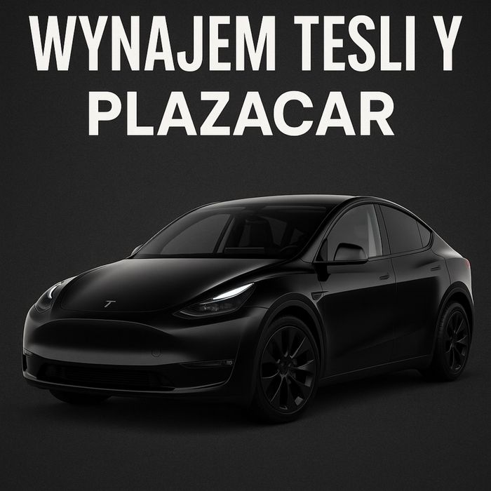 Wynajem Wyporzyczalnia Premium Czarna Tesla Y Dualmotor od PlazaCar