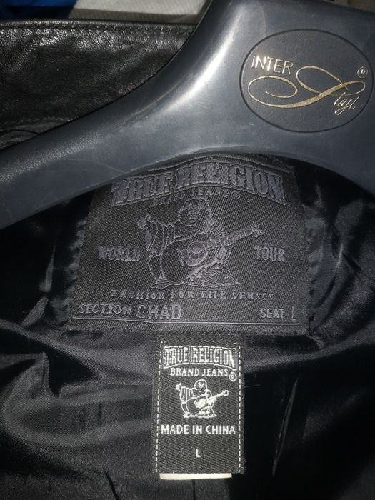 Шкіряна чоловіча куртка True Religion розмір L