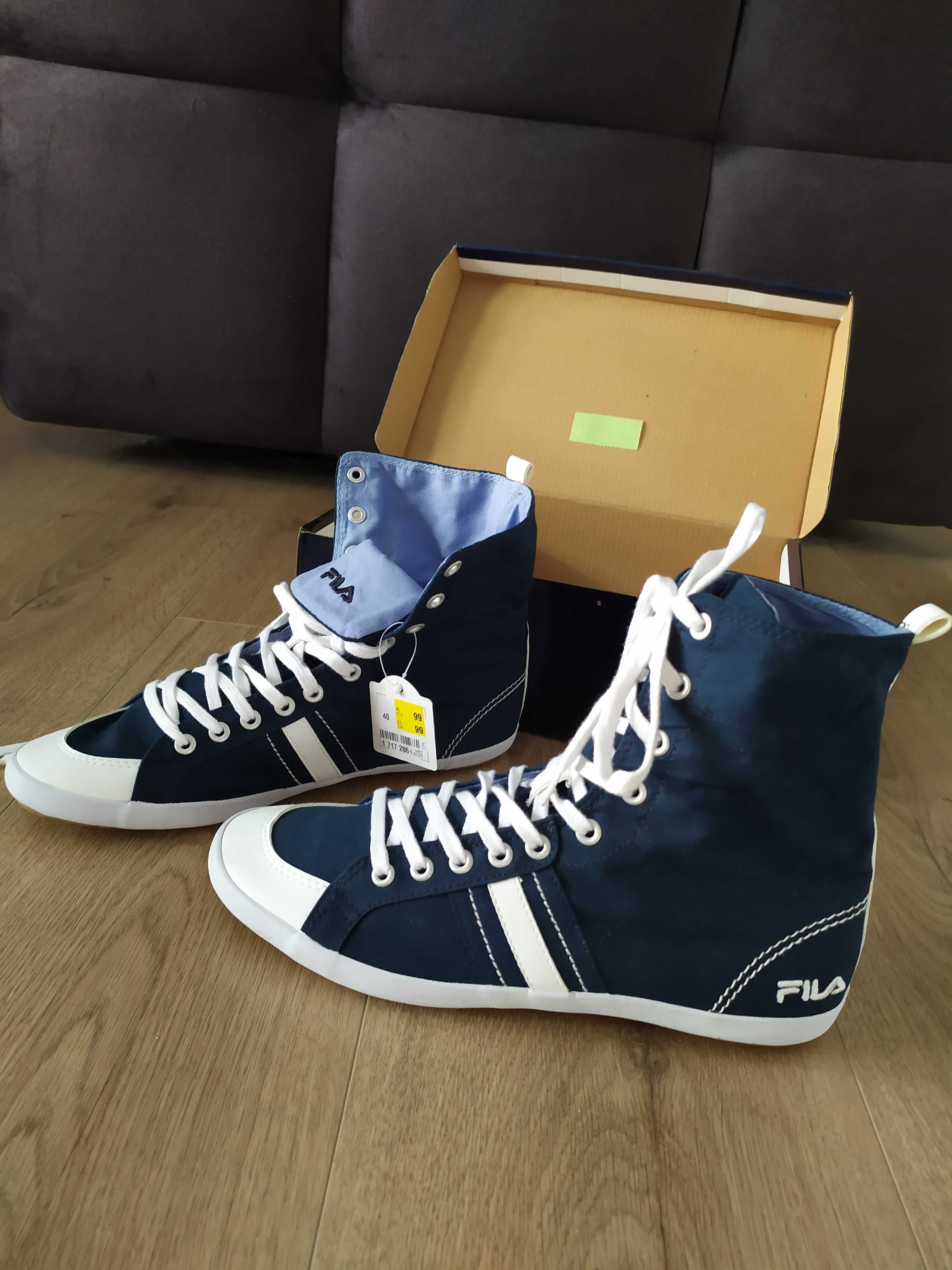 Trampki damskie Fila rozm 40 nowe buty granatowe sportowe