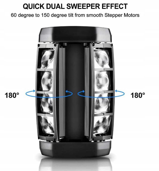 Światła dyskotekowe Spider Light Moving Head Lights RGBW Disco DMX-512