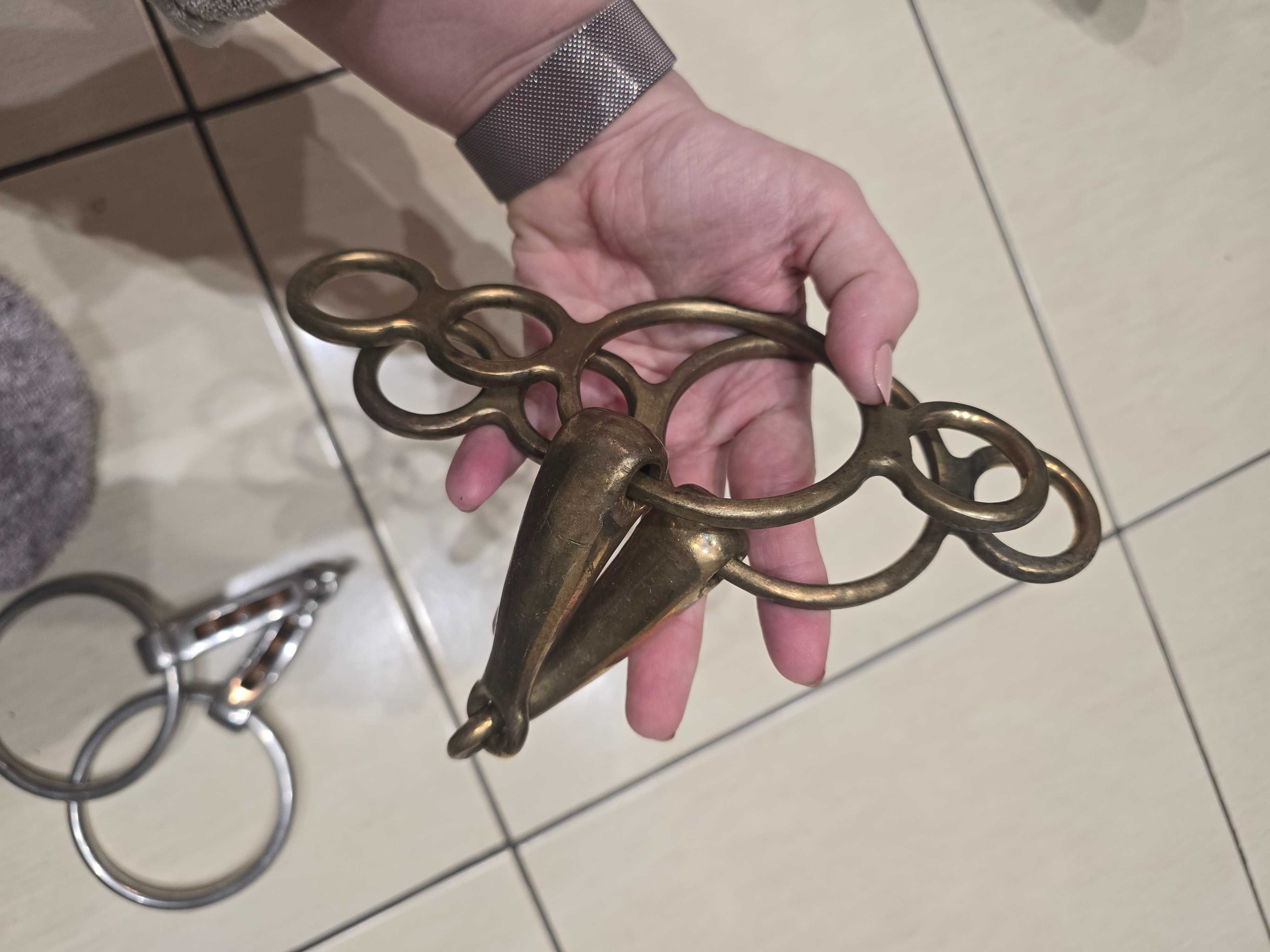Wędzidło, wielokrążek, smaczny metal- Cyprium, złote 13.5.