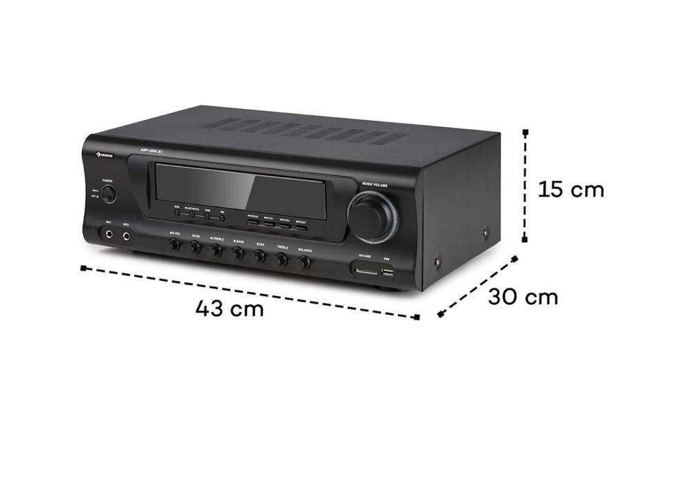 Усилитель звуку HiFi Auna AMP 3800 BT 5.0 Германия