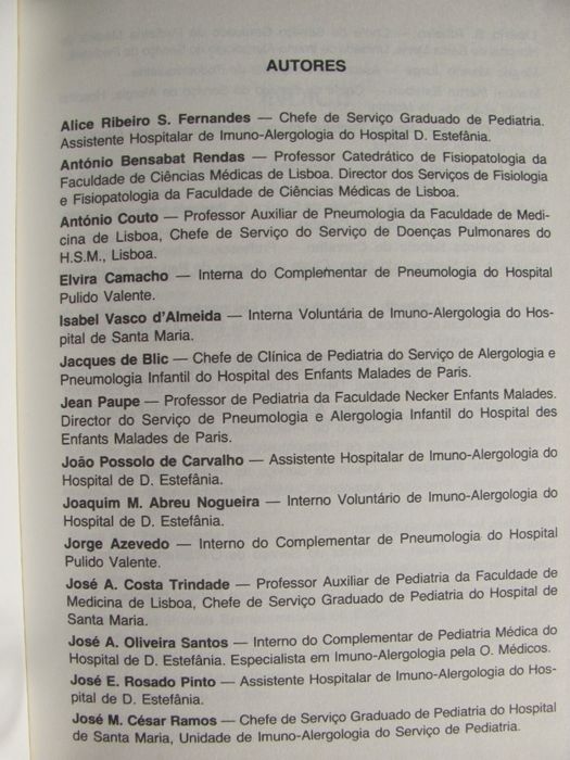 A Criança Asmática – Rosado Pinto