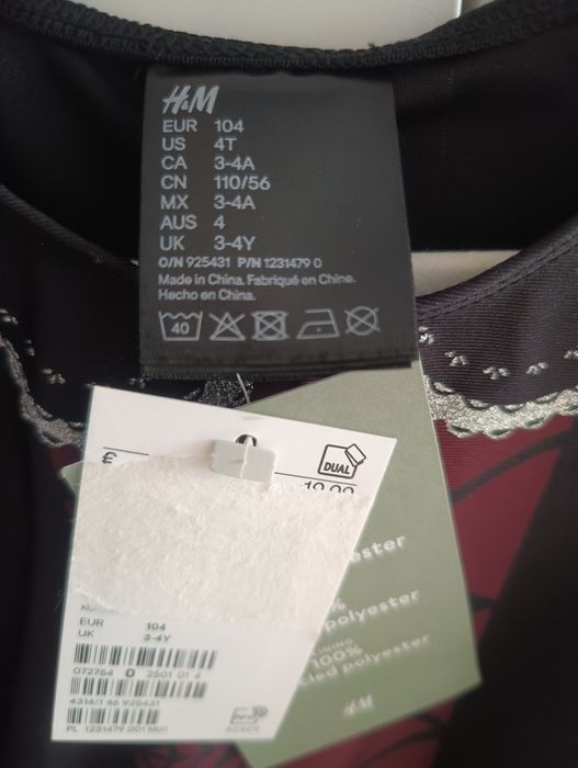 Kostium r.104 H&M