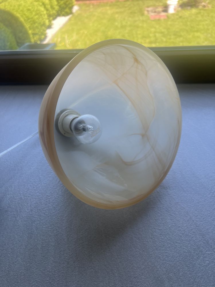 Lampa sufitowa szklany klosz