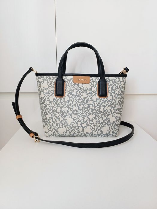 TOUS KAOS MINI torebka średniej wielkości kremowa crossbody do ręki