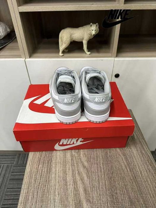 Buty Mokasyny Nike_Dunk_Low_Grey_Fog R.45