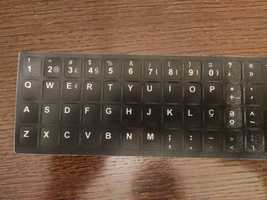 Etiquetas para meter o layout do teclado em português