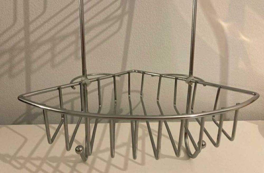 WENKO półka wisząca narożna chrom