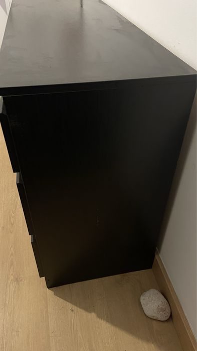 Cómoda 6 Gavetas Preta