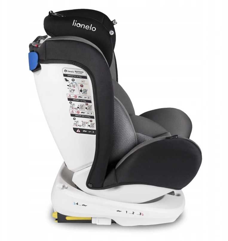 Fotelik Samochodowy LIONELO BASTIAAN 0-36kg Obracany 360° Isofix