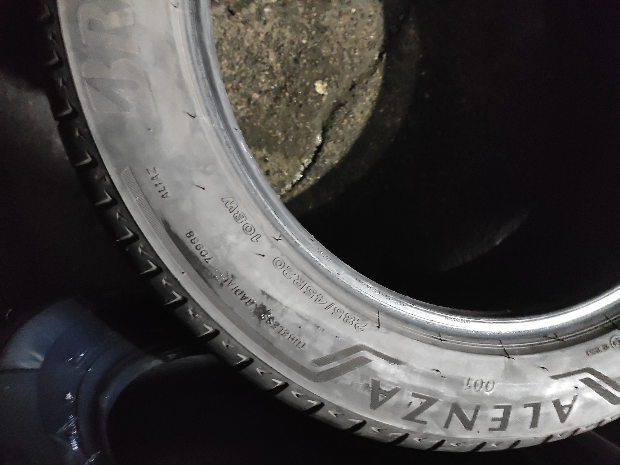 Летняя резина 285.45.20 Bridgestone Alenza 001.18р.5.5мм.Польша.