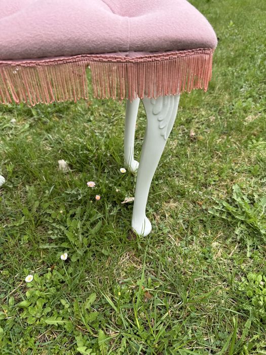 Taboret do toaletki vintage lata 80 anglia