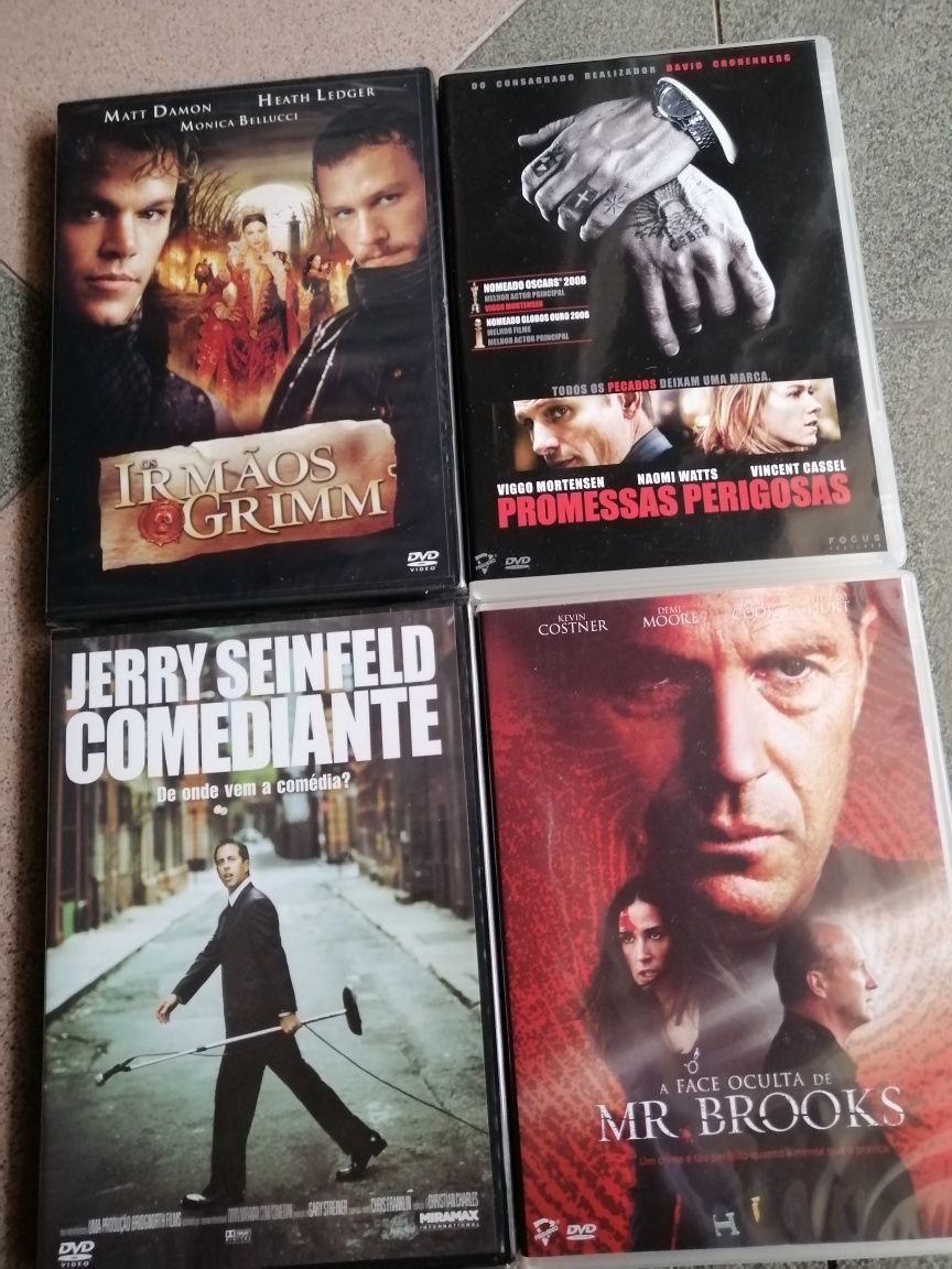 DVDs Cronenberg, Jim Carrey, Van Damme, Kevin Costner, Jerry Seinfeld.