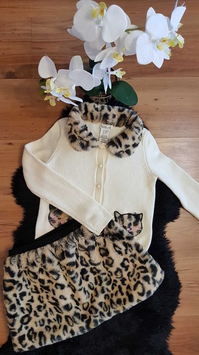 Cudny zestaw:) sweterek ze spódniczka RACHEL ZOE 128