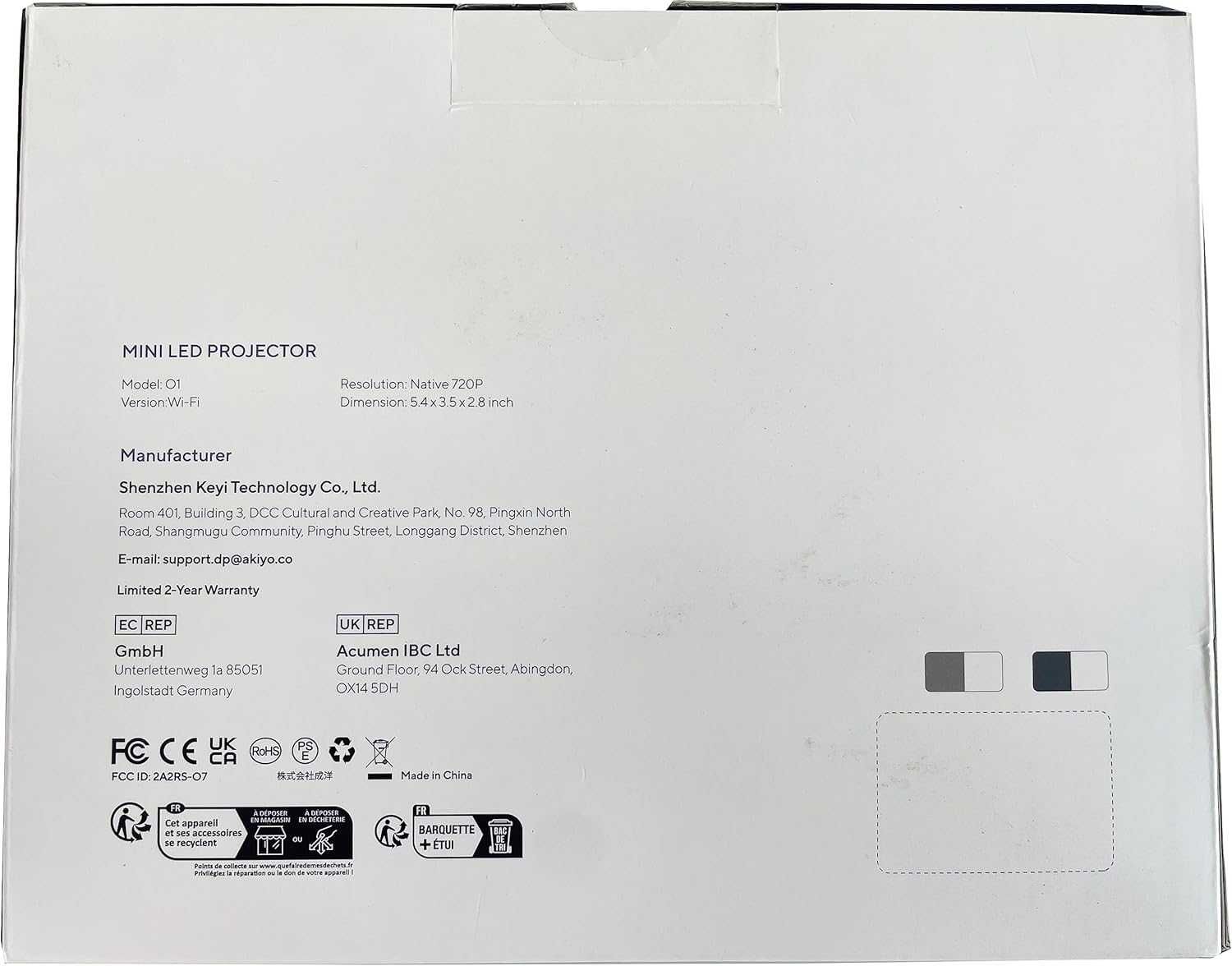 Projetor portátil 5G WiFi Bluetooth com tripé