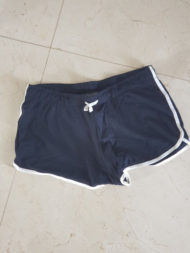 Calções shorts curtos pretos Primark