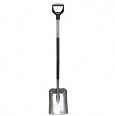 Лопата совкова Fiskars Ergonomic / довжина 123 см / ергономічна
