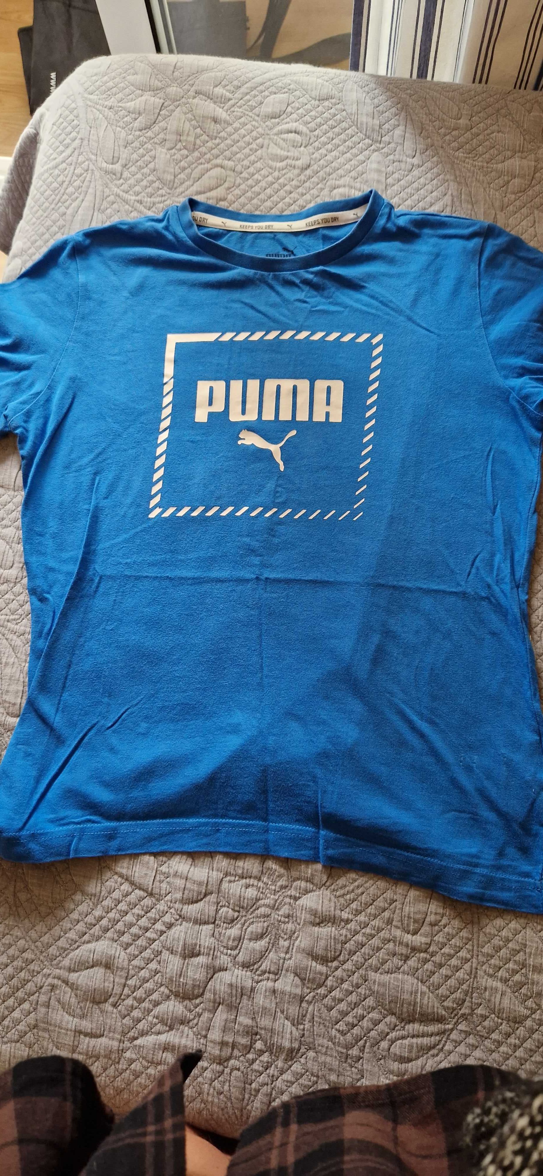 Tshirts Puma rapaz Branca e Azul