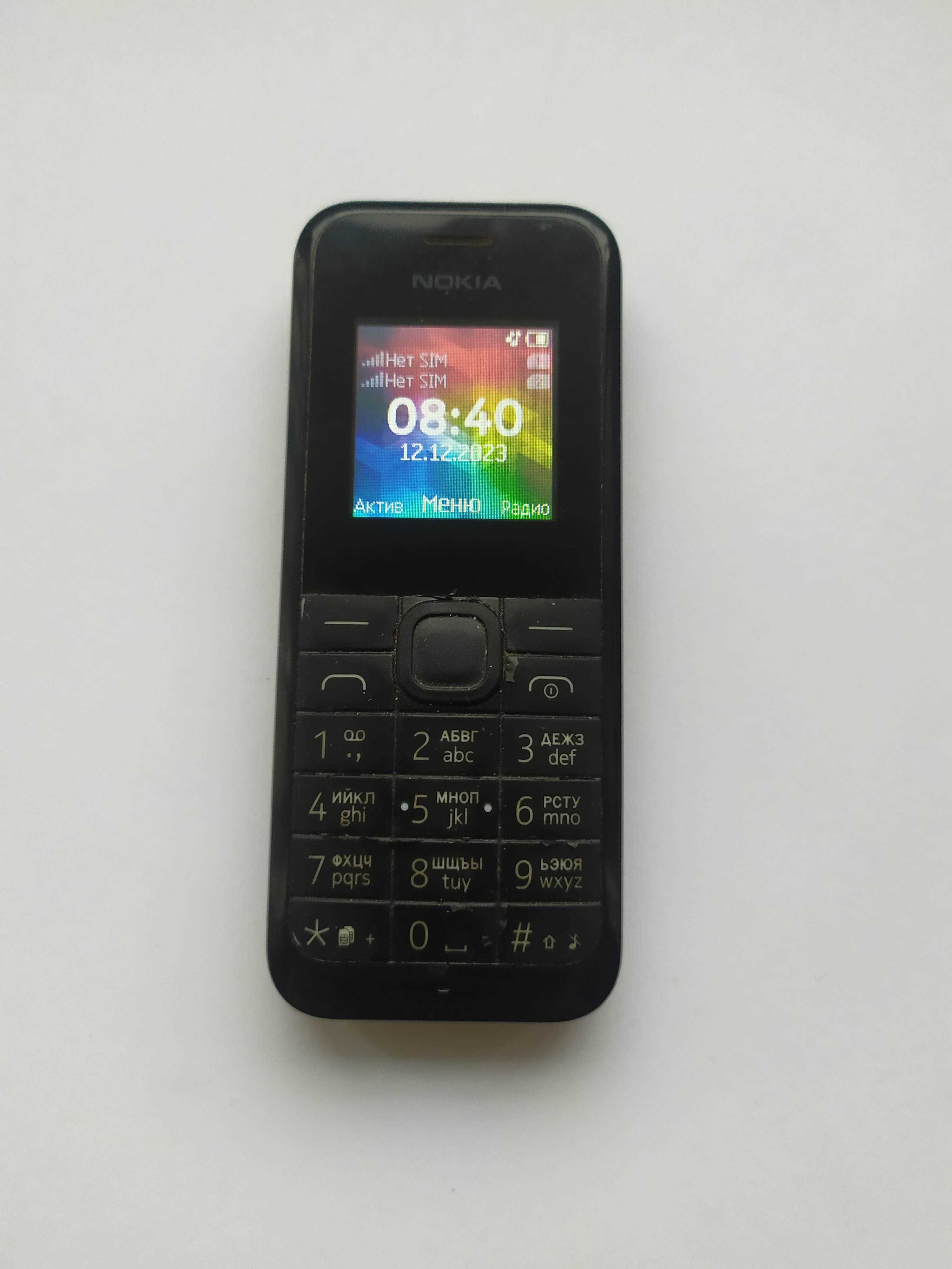 Телефон Nokia 105, на одну сим карту, полностью рабочий, батарея норм.