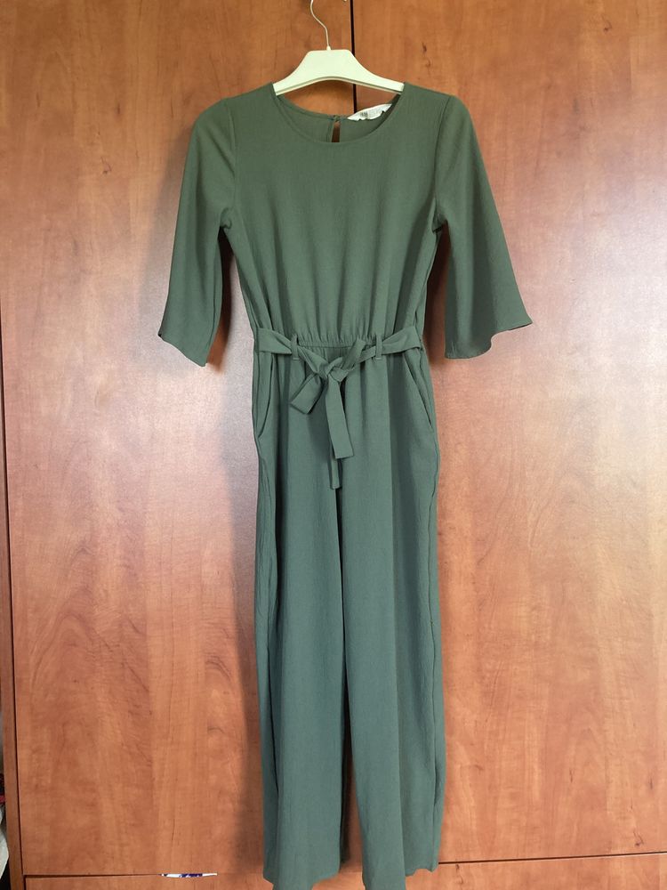 Kombinezon zielony krótki rękaw H&M