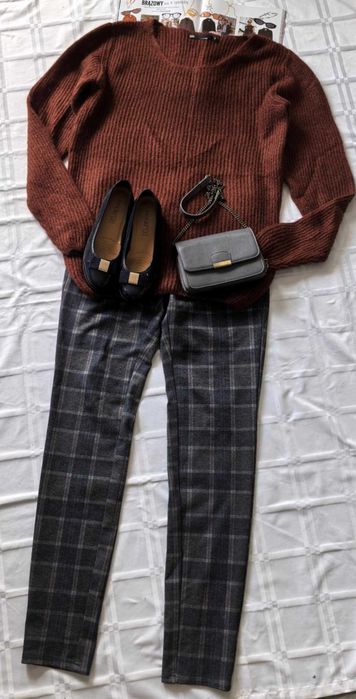 Spodnie Damskie W Kratę Only & Sons r.W28 L34