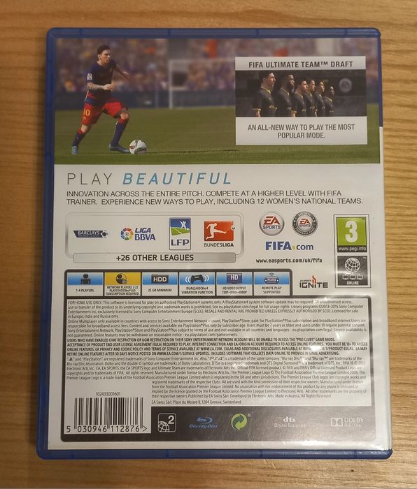 FIFA 16 диск гра ігра Playstation Xbox
