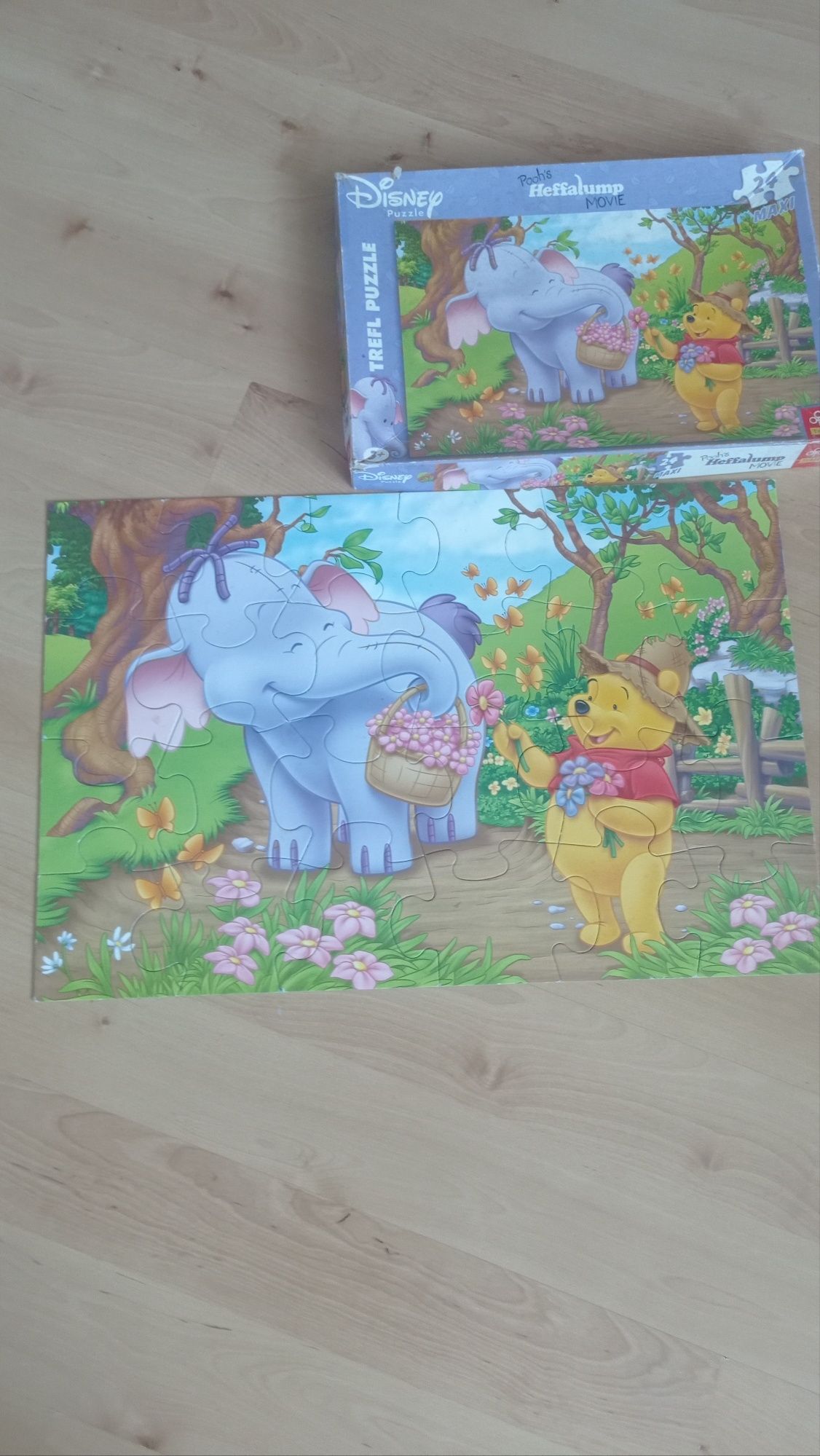 Puzzle Trefl Heffalump i Kubuś Puchatek, 24 elementy