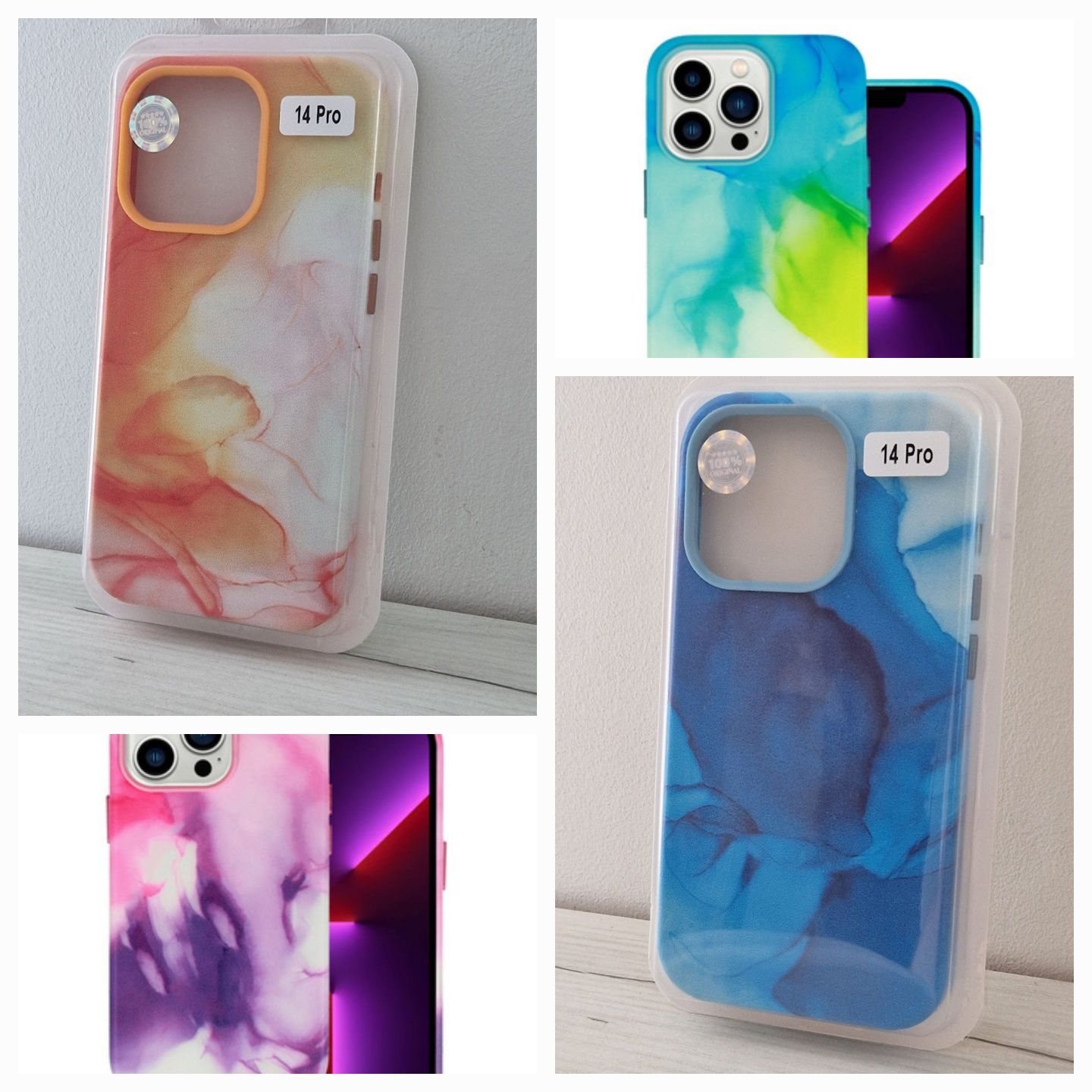 Leather Ink Case do Iphone 14 Pro ( 4 wzory )