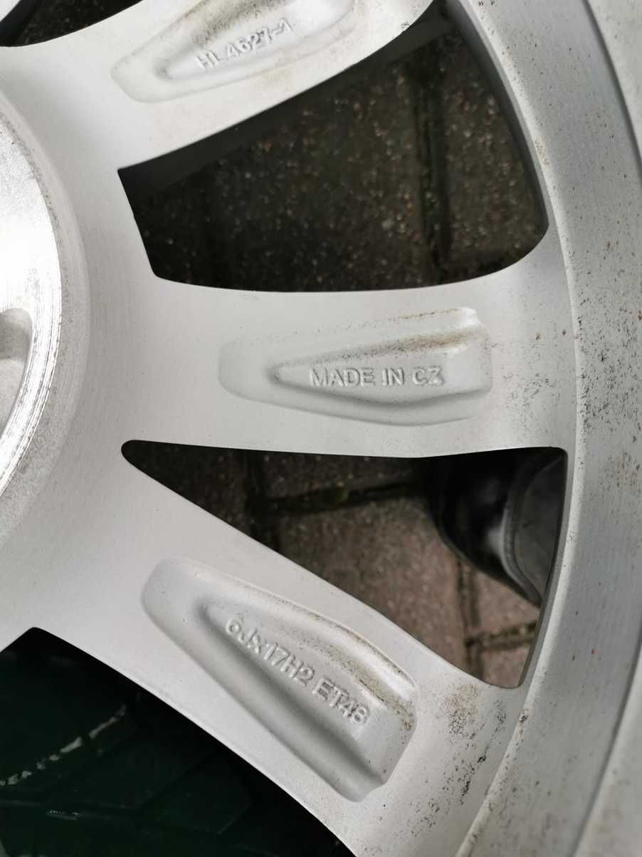5x112 Koła Alu R17 Skoda Octavia II III ET48 205/50 Pirelli 7mm Zimowe