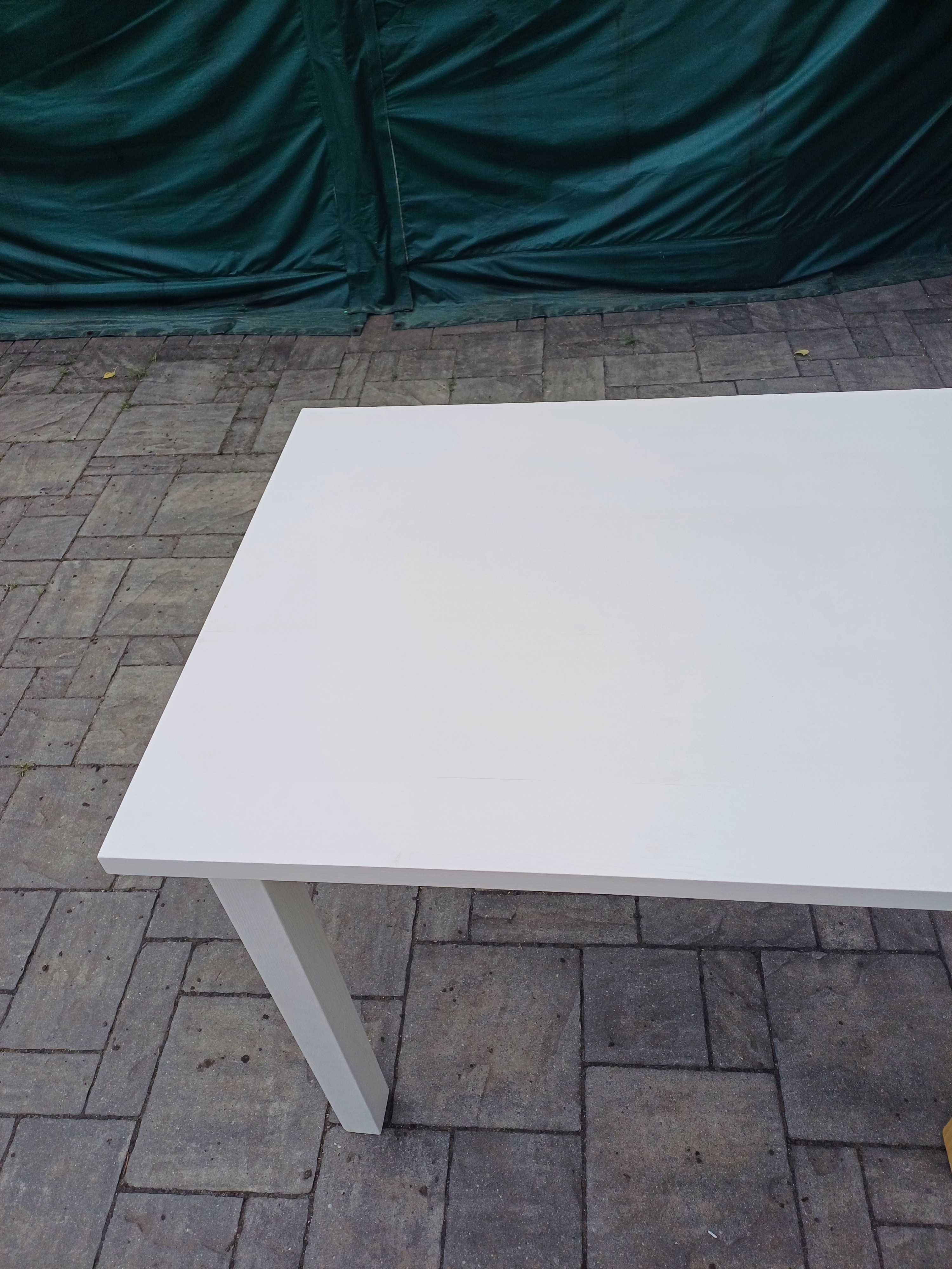 NOWY biały stół kuchenny drewniany sosnowy 100x70 stolik do kuchni