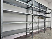 Regał Magazynowy 50x200x400/15p Metalowy Ocynk Półkowy Garaż Warsztat