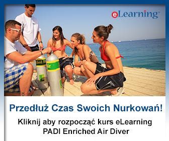 ELearning na kurs nurkowania PADI Nitrox Diver