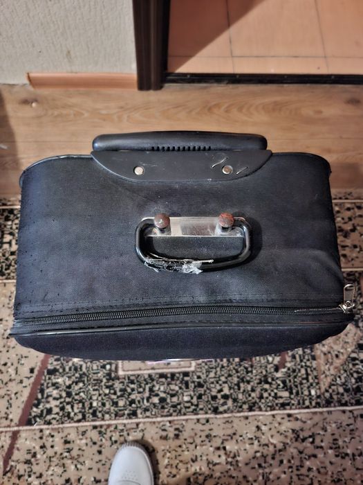 Чемодан средний текстиль бу