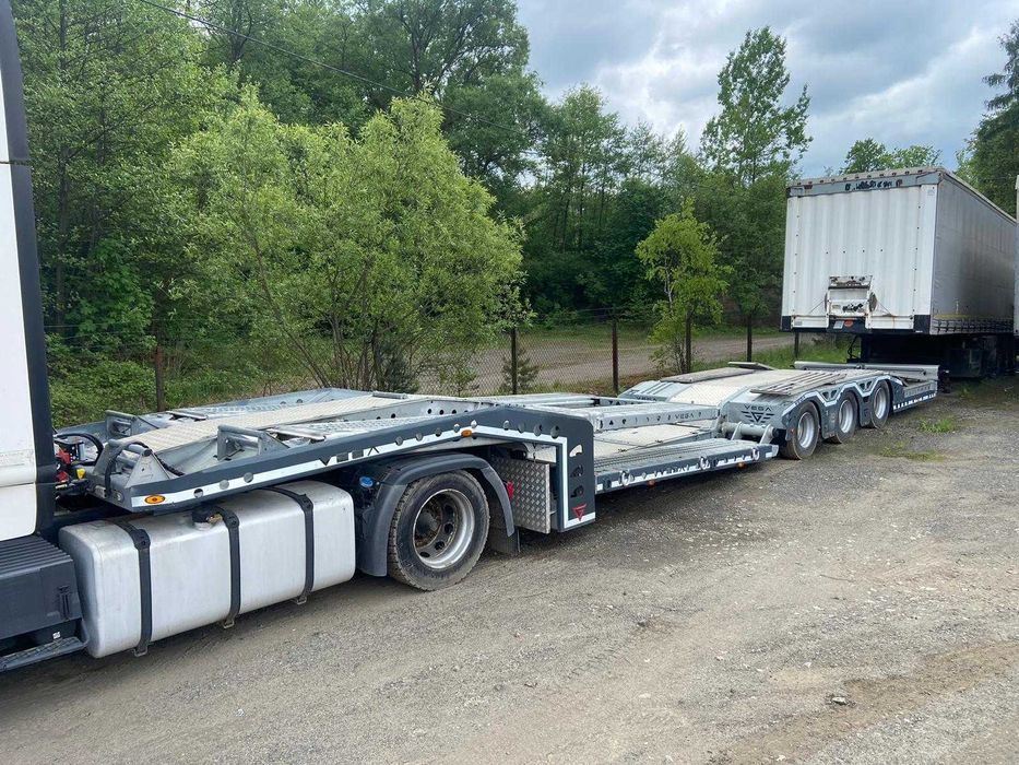 NIEUŻYWANA naczepa laweta niskopodłogowa VEGA 3 osiowa CESJA LEASINGU