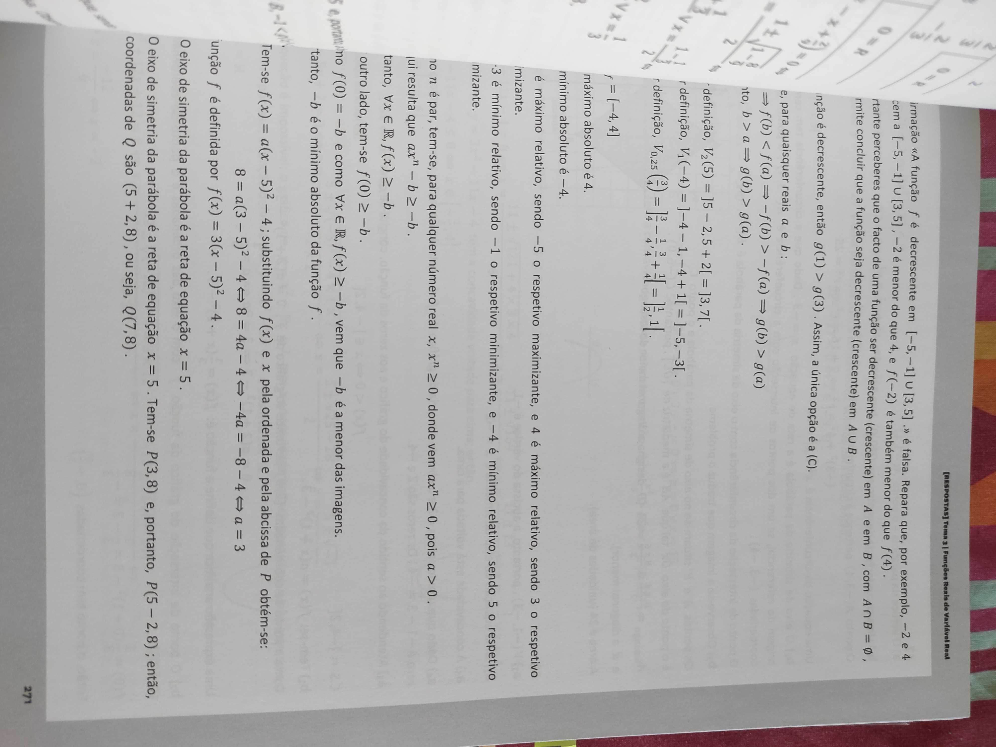 Caderno de apoio ao estudo Matemática A - 10, 11 e 12 anos