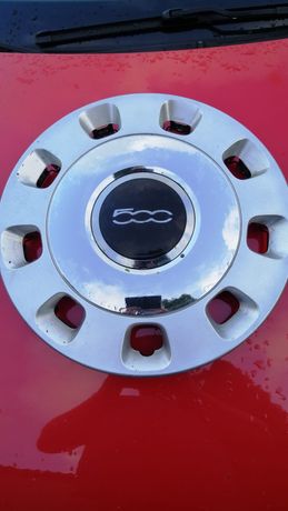 Fiat 500 kołpak - okrągły kapsel, emblemat, znaczek. 15cali.Wysyłam