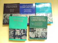 Coleção de vidas célebres -Poetas, Cientistas, Romancistas, Pintores..