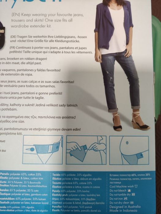 Elástico calça grávida