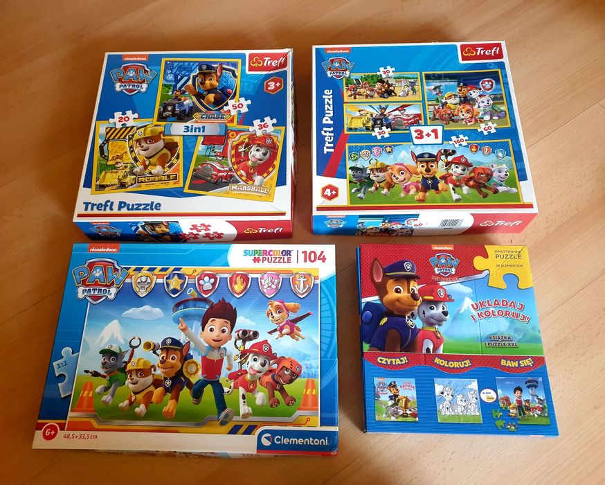 Puzzle Psi Patrol/ Trefliki i inne