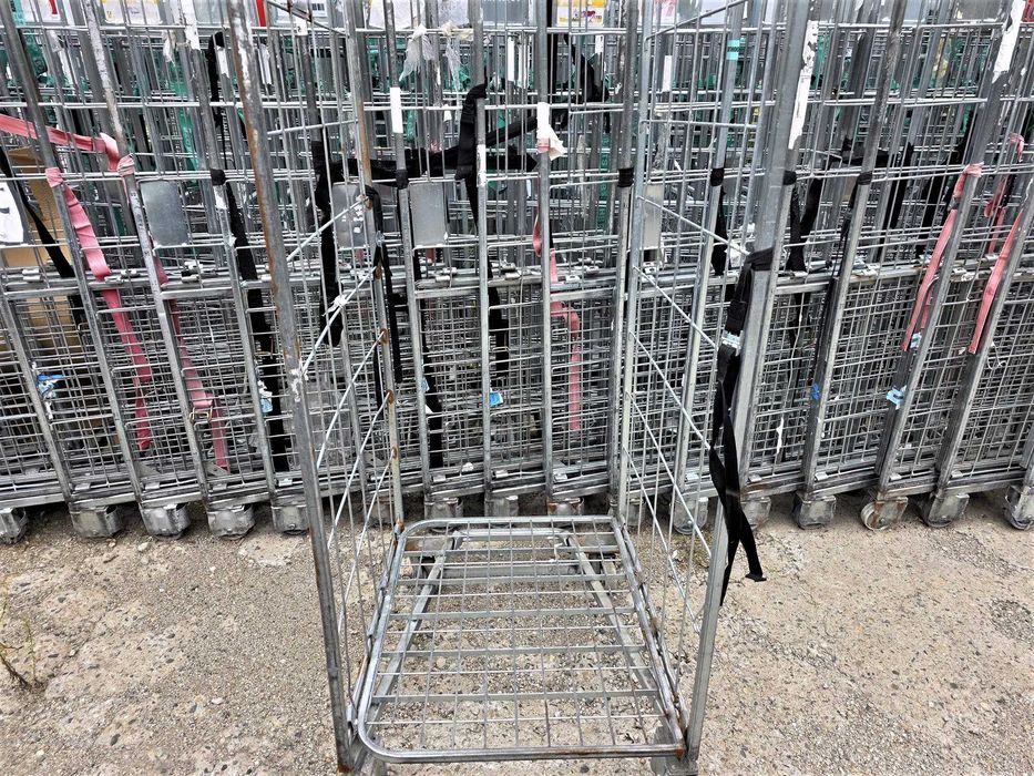 Wózek Transportowy Gniazdowy Magazynowy Kurierski Siatkowy Rollkontene